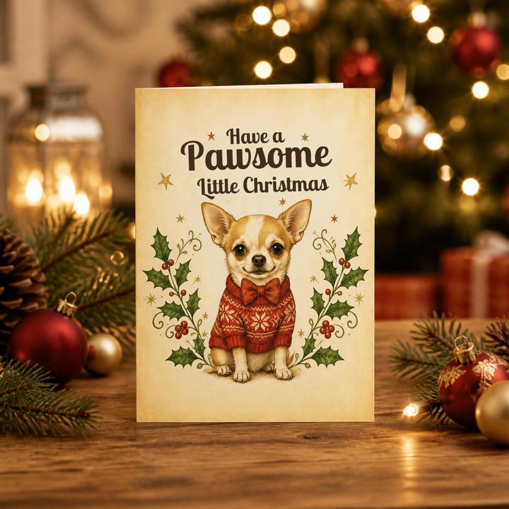 Have a Pawsome Little Christmas Card
