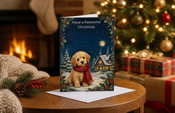 Festive Dog Christmas Card