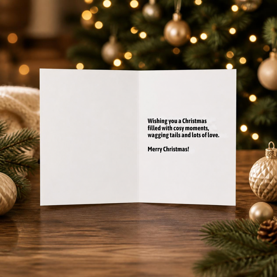 Santa Paws Is Coming Christmas Card