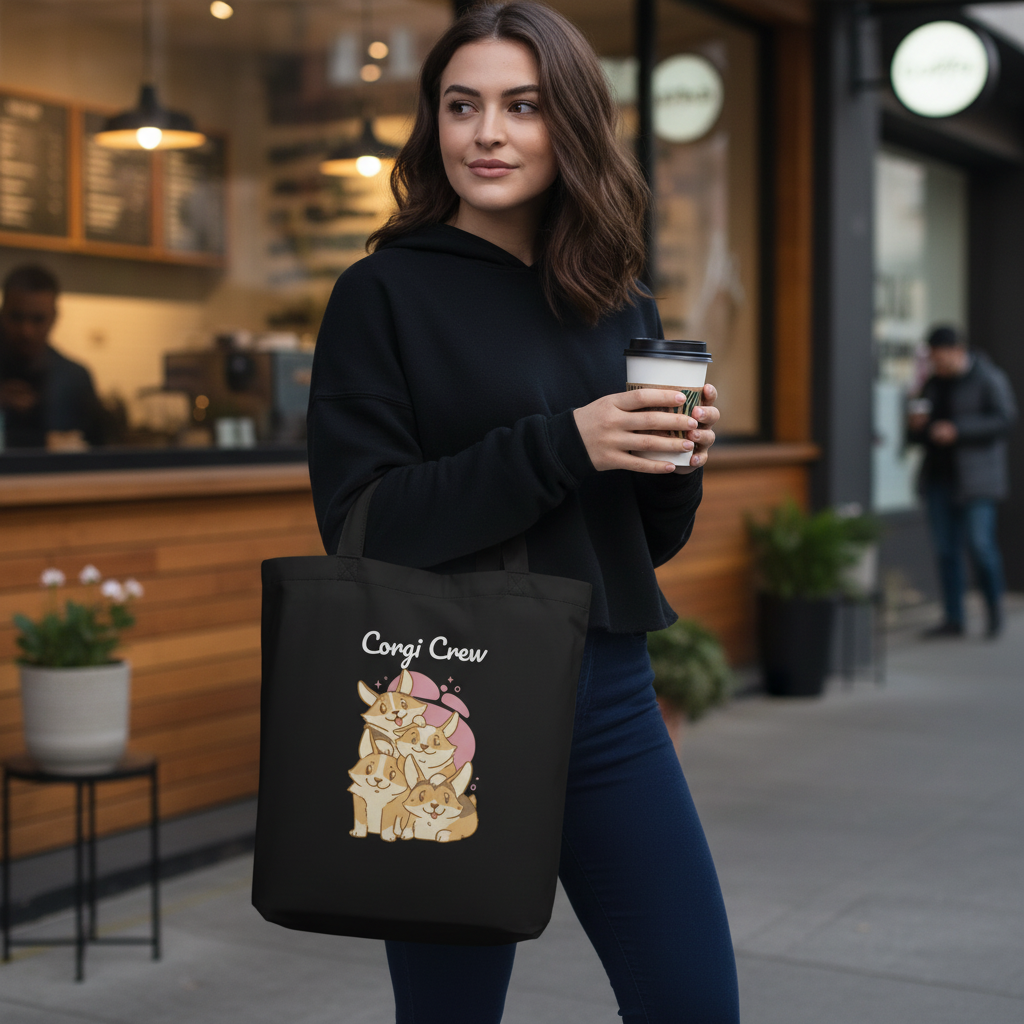 Corgi Crew Small Tote Bag