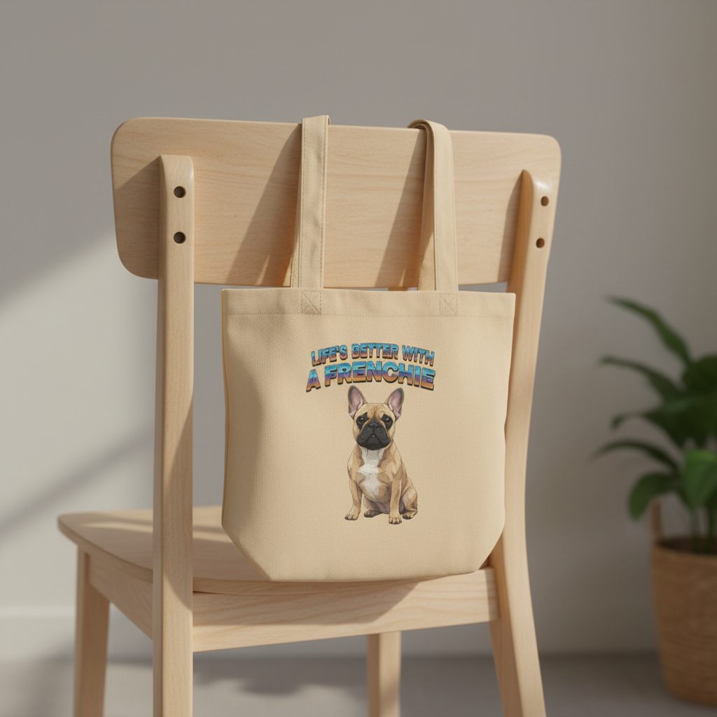 Frenchie Approved Small Tote Bag
