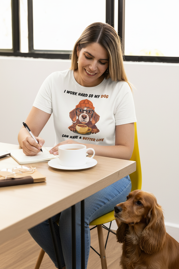 I Work Hard So My Dog Can Have a Better Life Women's T-Shirt