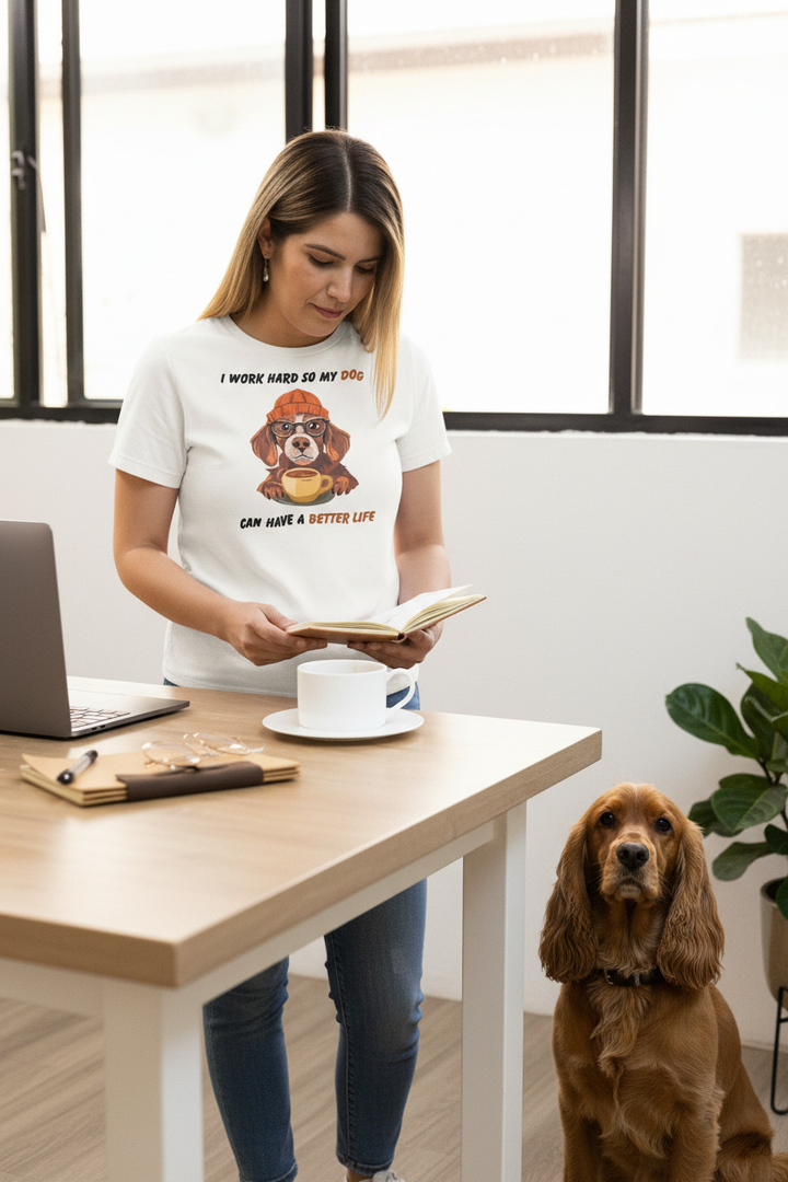 I Work Hard So My Dog Can Have a Better Life Women's T-Shirt