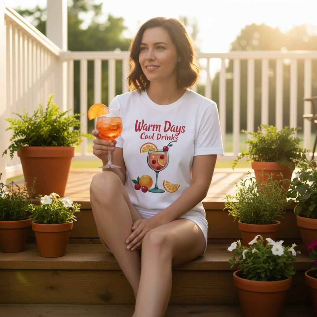 Warm Days Cool Drinks T-Shirt