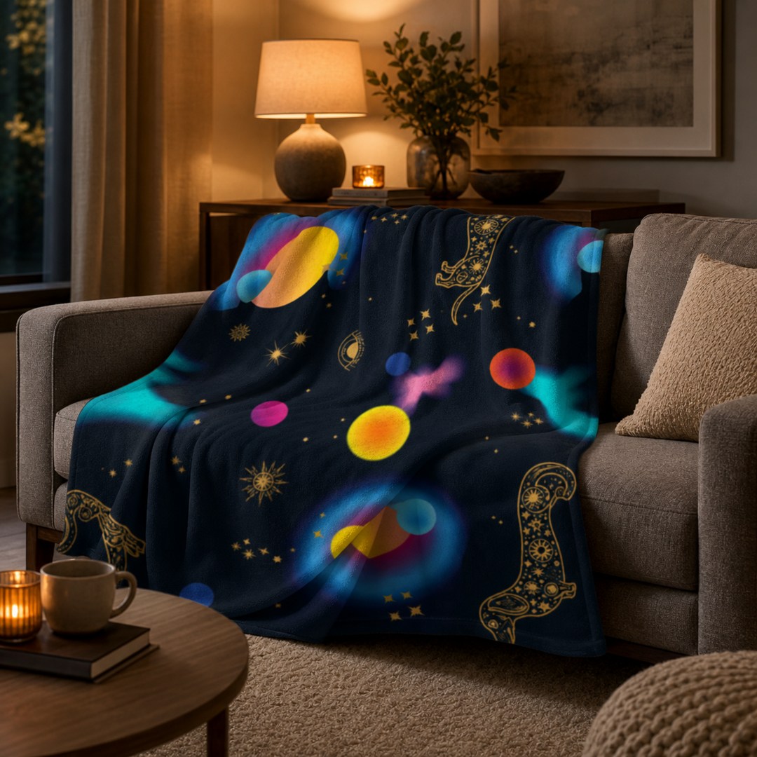 Cosmic Dachshund Throw Blanket | Gift for Dachshund Lovers