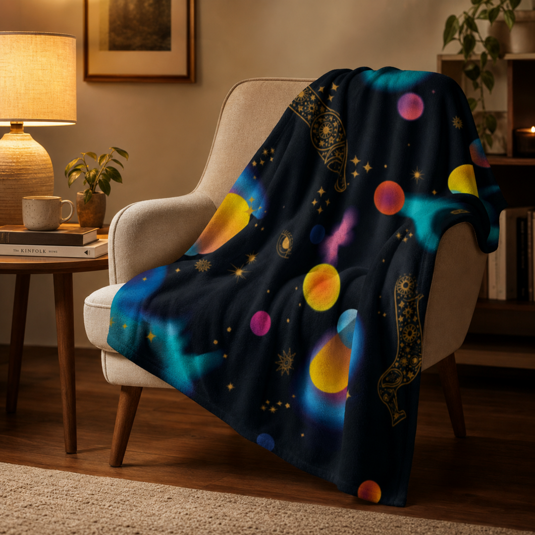 Cosmic Dachshund Throw Blanket | Gift for Dachshund Lovers
