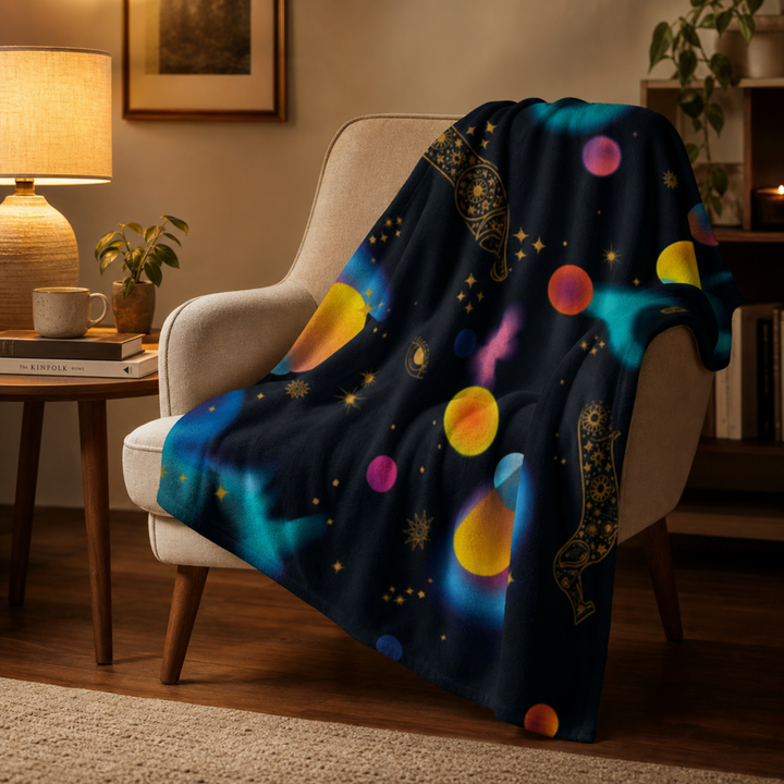 Cosmic Dachshund Throw Blanket | Gift for Dachshund Lovers