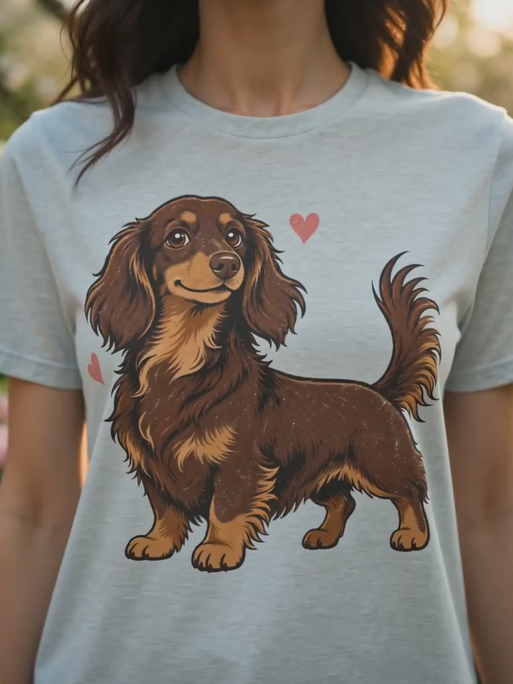 Dachshund Love T-Shirt | Cute Dog Lover Gift