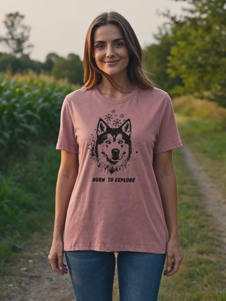 Born to Explore T-Shirt | Gift for Dog Lovers