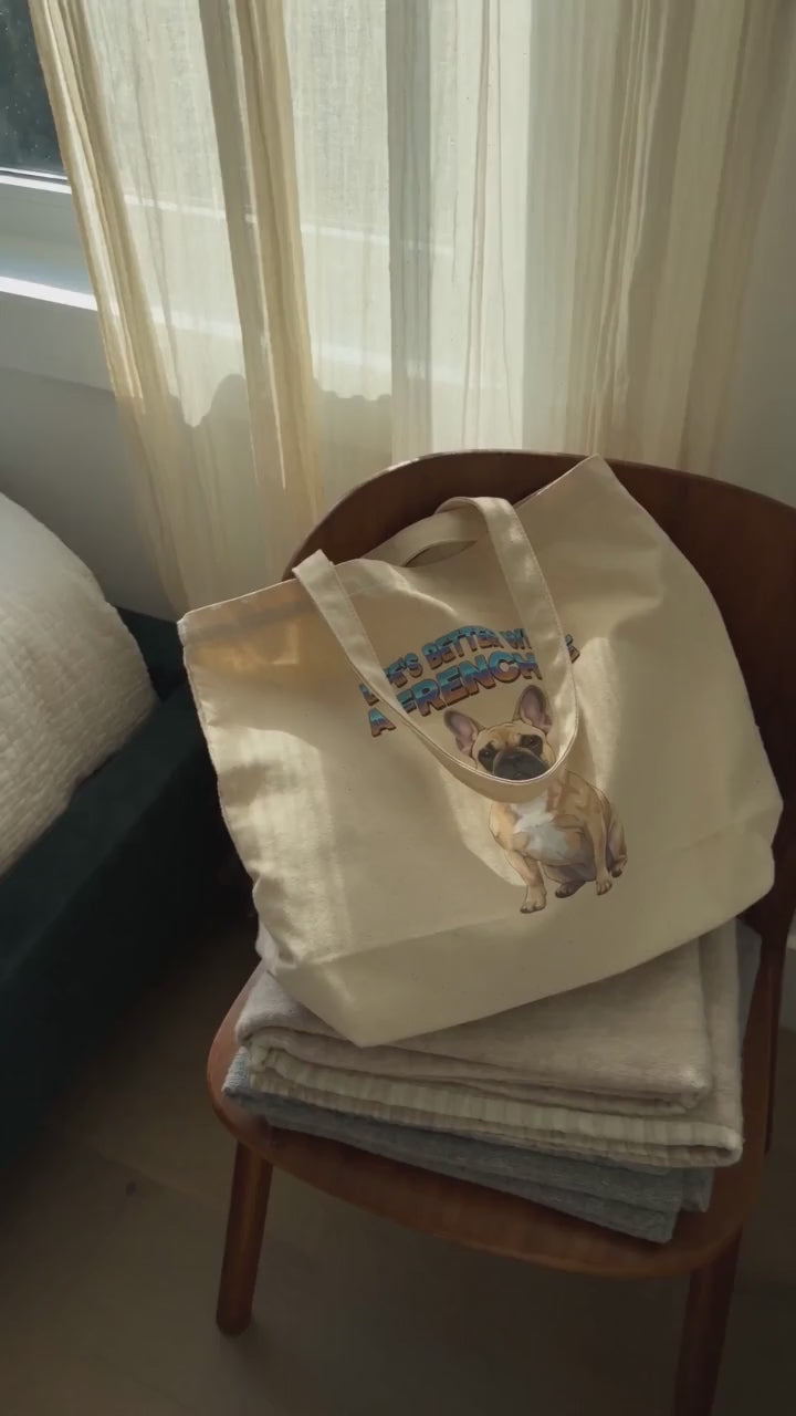 Frenchie Approved Small Tote Bag | Gift for French Bulldog Lovers