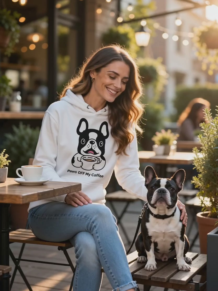 Paws Off My Coffee Hoodie | Funny Dog Mum Gift