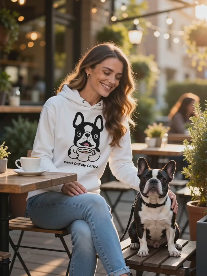 Paws Off My Coffee Hoodie | Funny Dog Mum Gift