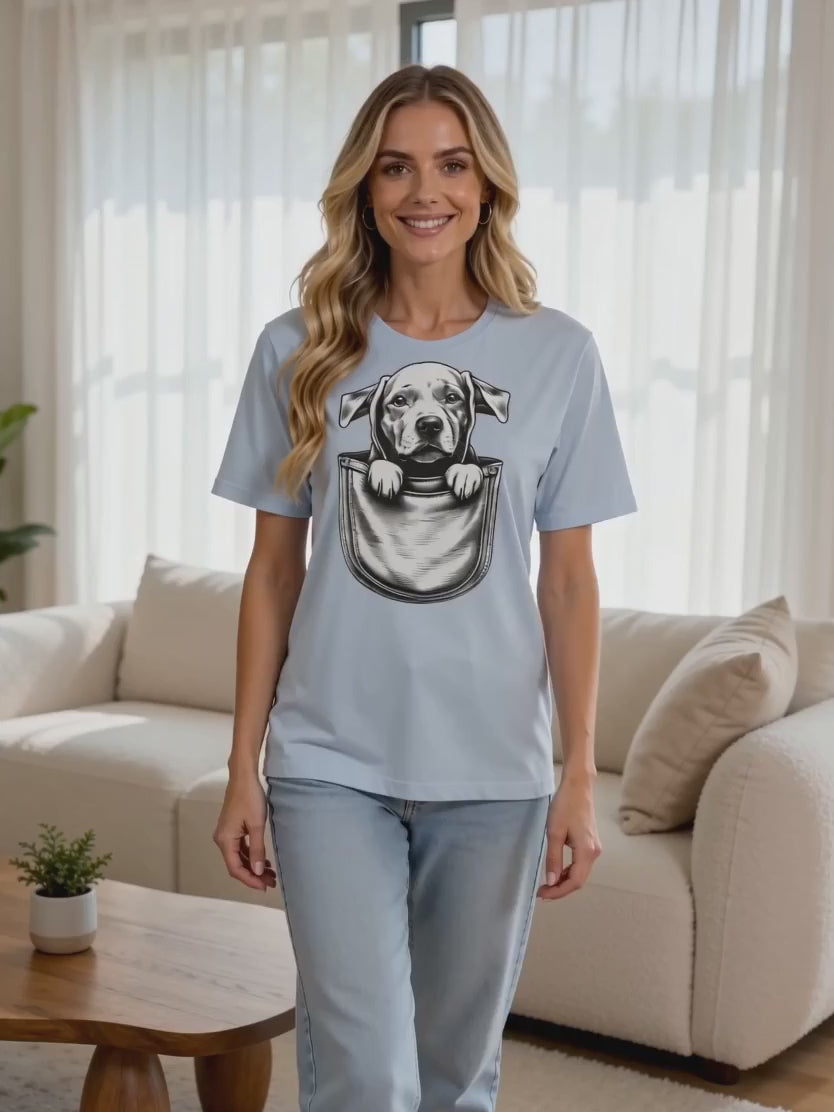 Pocket Pup T-Shirt | Cute Dog Lover Gift
