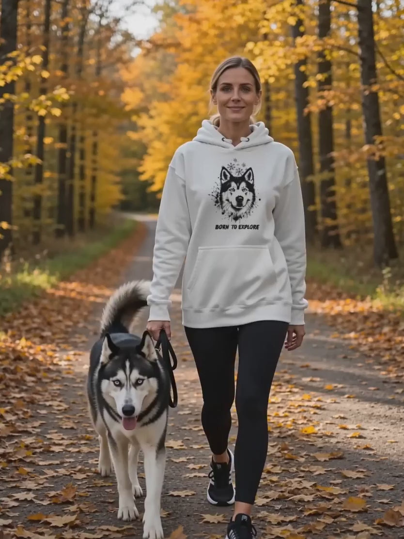 Born to Explore Hoodie | Gift for Dog Lovers