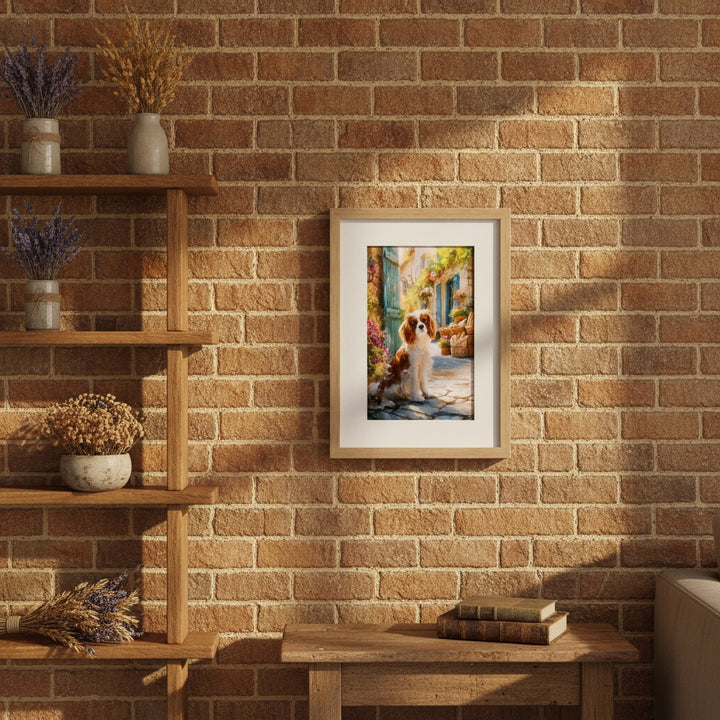 Market Day Adventures - Watching The World Go By - Cavalier King Charles Spaniel Wall Art